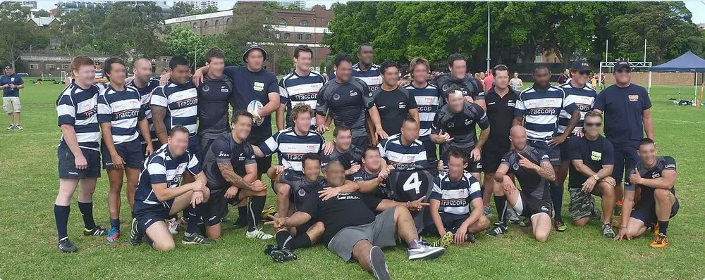 The Traccorp rugby 7s team.